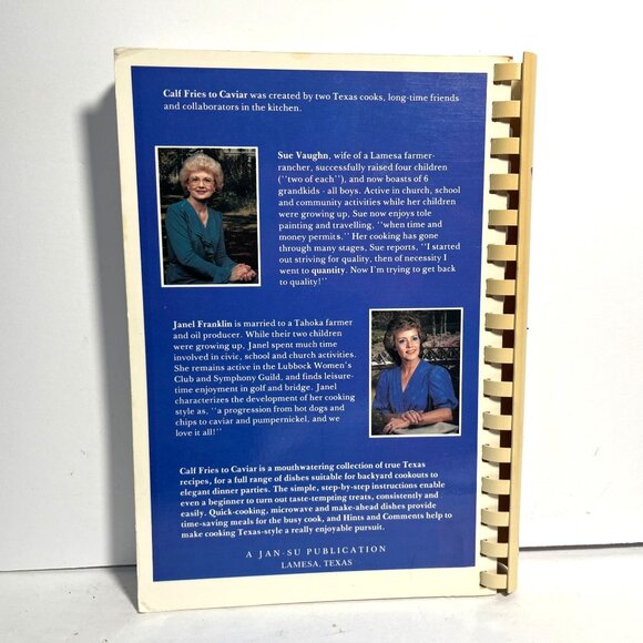 Calf Fries To Caviar Cookbook By Janel Franklin Sue Vaughn SIGNED - Picture 12 of 12